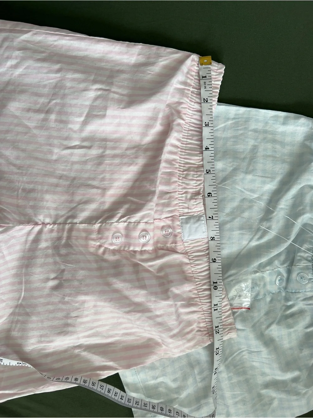 Pair of Girl Shorts 100% Cotton - Pink & Light Blue Size M 10-12